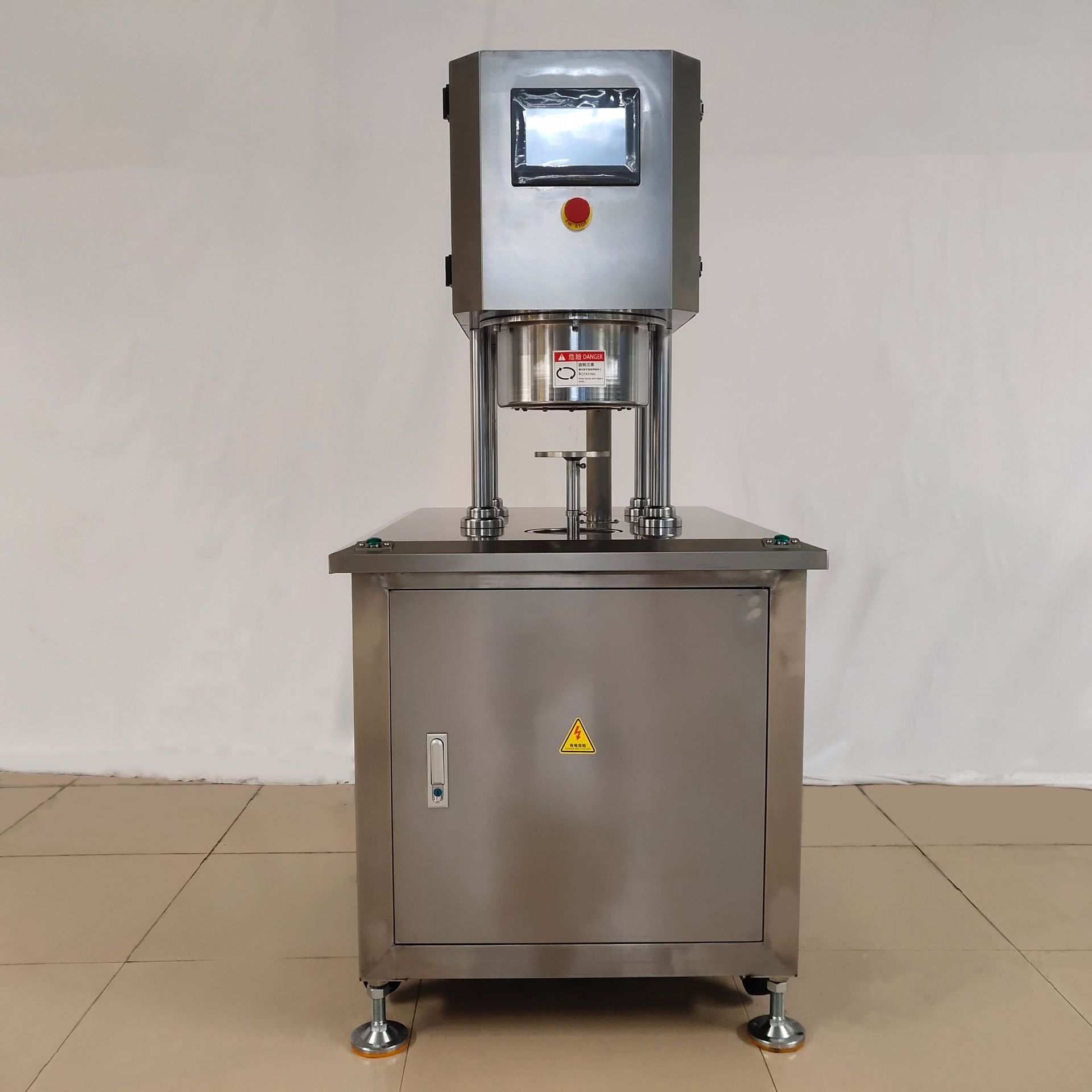 海机联食品饮料真空密封包装真空封口机马口铁罐易拉罐真空封罐机