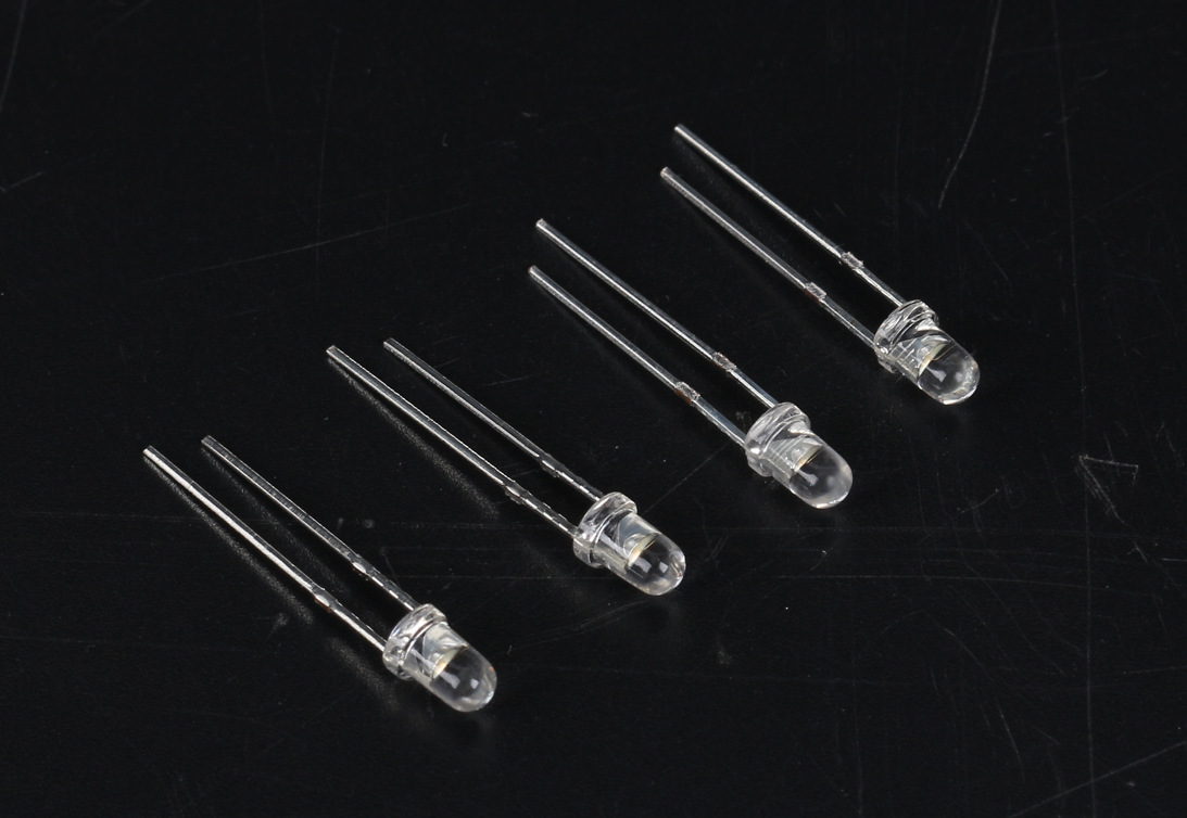 永恒晟led直插灯珠f3草帽灯珠发光二极管3mm白发蓝光信号指示灯珠