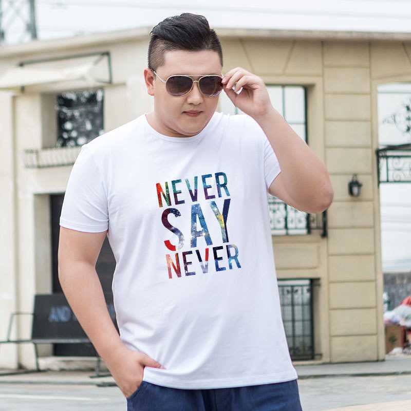 胖子男短袖t恤棉质加肥加大码半袖打底衫圆领宽松薄款背心男上衣