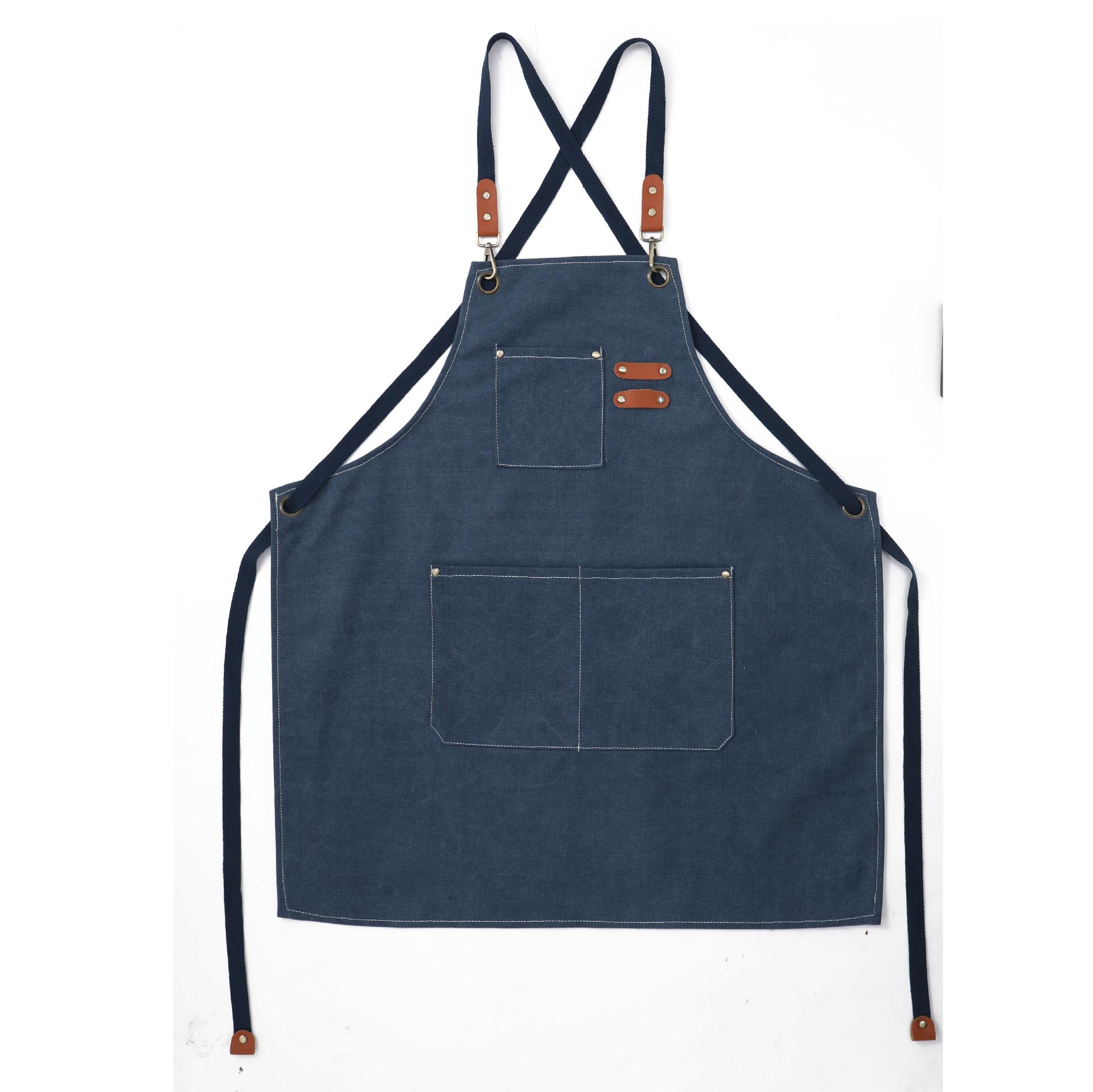 Thickened Canvas Apron Foreign Trade Processing Work Denim Gardening Coffee Shop Amazon Waterproof Gardening Kitchen Apron