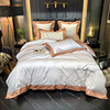 Light wind extravagance 100 Xinjiang Cotton Four piece suit Cotton pure cotton sheet Quilt cover Naked hotel The bed Supplies Light wind extravagance 100 Xinjiang Cotton Four piece suit Cotton pure cotton sheet Quilt cover Naked hotel The bed Supplies
