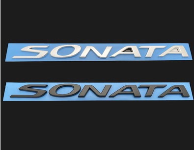 适用于现代八九代索纳塔车标 sonata英文字母标志 索八后尾箱贴标