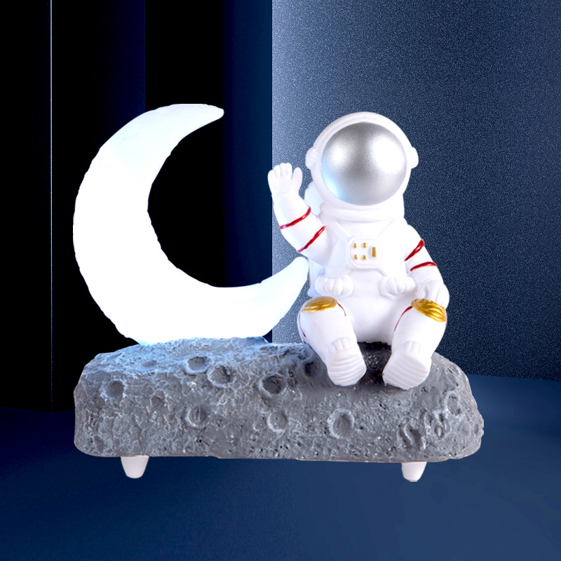 Moon-Light Lamp Astronaut Glowing Bluetooth Speaker Spaceman Creative Gift Birthday Gift Decoration Audio Y-589