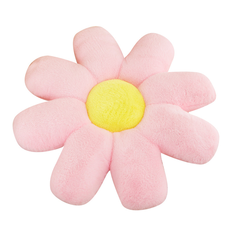 New Little Daisy Plush Cushion Contrast Color Cartoon Cute Office Seat Soft Cushion Sofa Cushion Wholesale