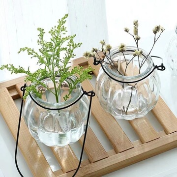 现货大口吊环南瓜木塞玻璃瓶贝壳海螺装饰瓶星星许愿工艺包装玻璃