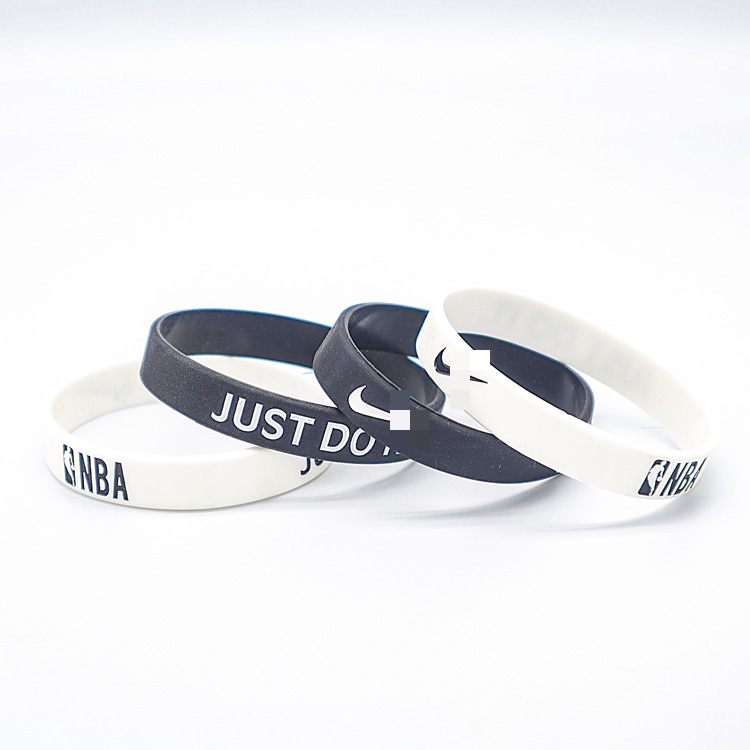 chic欧美嘻哈休闲百搭耐克硅胶手环 潮流炫酷饰品篮球nba橡胶手镯
