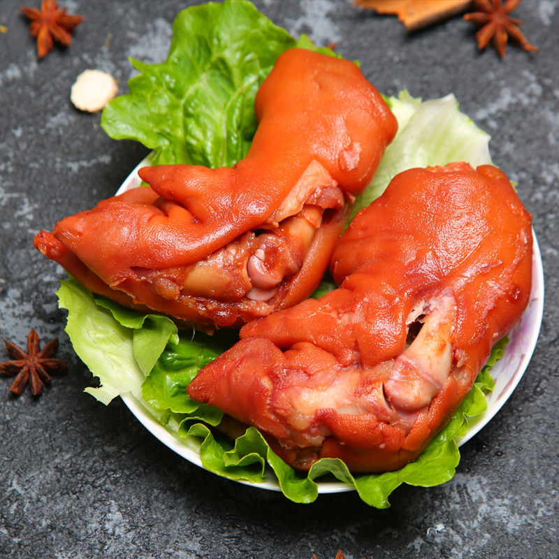 猪脚五香猪蹄500g*2袋酱猪蹄熟食红烧猪手酱香肘200g1袋工厂包邮