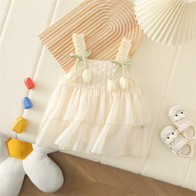 婴儿衣服夏季韩式哈衣女宝宝夏装薄款短袖洋气包屁衣公主裙子套装