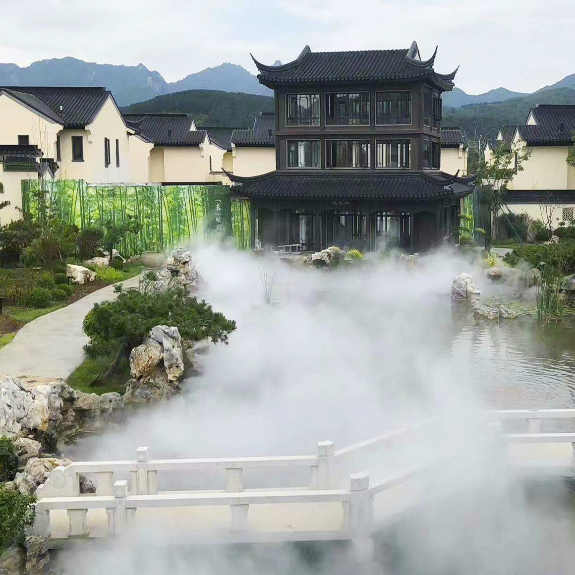 雾森人造雾系统景观造雾机室内外喷雾降温系统高压冷雾设备造雾机