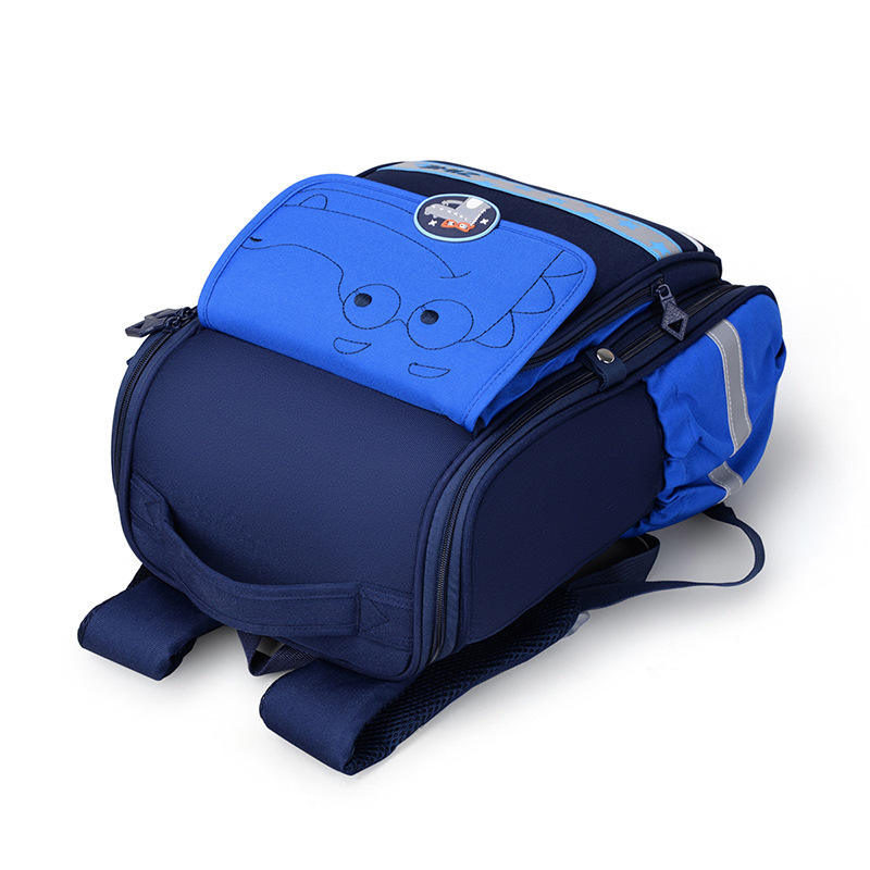 跨境外贸新款小学生书包儿童减负太空一片式全打开书包shoolbag