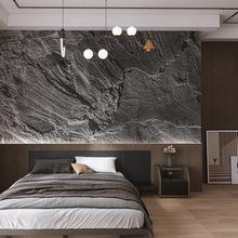 3d立体浮雕墙纸工业风仿岩石头墙布沙发卧室床头电视背景墙壁纸