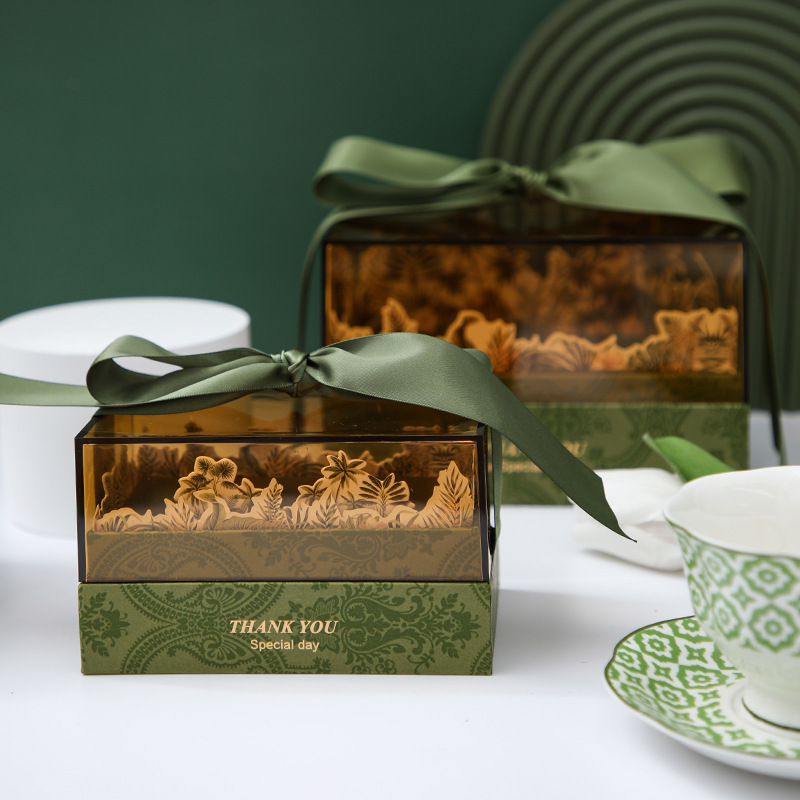 婚礼伴手礼创意透明亚克力包装礼物礼品盒喜糖礼盒装结婚糖果糖盒