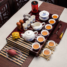 茶杯一套功夫茶具套装家用简约泡茶整套紫砂小茶台小茶盘茶道客厅