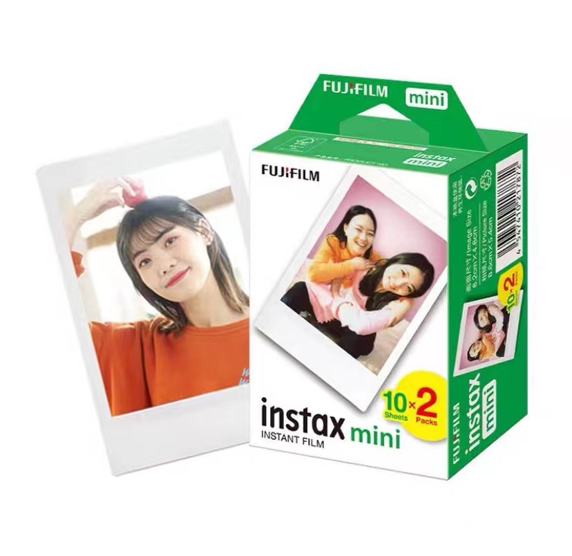 富士 拍立得相纸3寸20张白边 适用于富士 instax mini 拍立得胶片