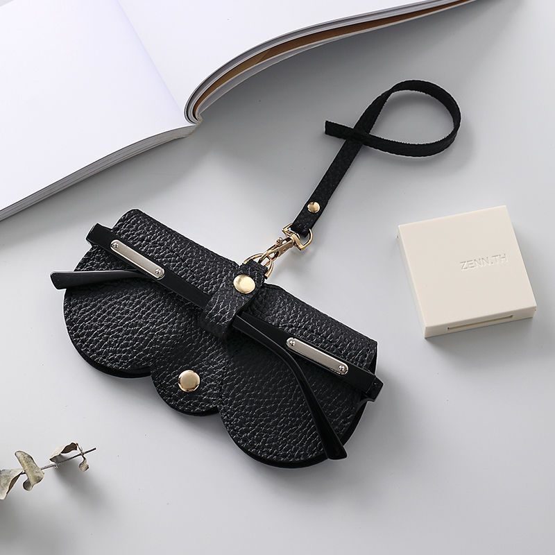 Glasses Storage Bag Jewelry Bag Portable Sunglasses Case Sunglasses Clip Protective Case Fashion New Light Luxury Glasses Case