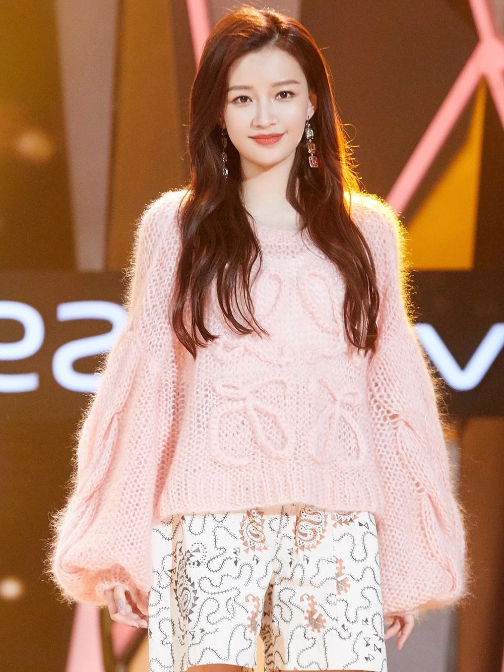 明星孙怡同款裤子21春夏季法式印花花苞裤女宽松拉链阔腿短裤热裤