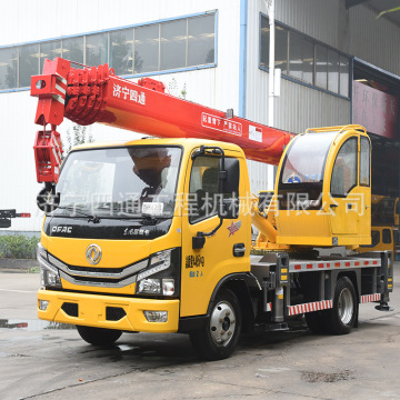 四通吊车加重型5吨蓝牌汽车吊东风多利卡小胡同作业利器性能强劲