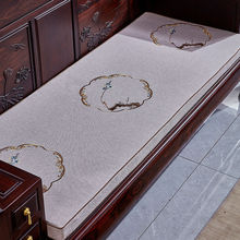 红木沙发坐垫新中式实木飘窗刺绣防滑可拆洗座垫海绵垫子
