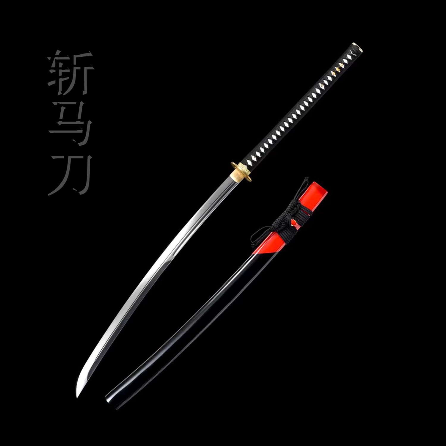 龙泉高锰钢手工刀剑一体锻打日本打刀战刀武士长刀冷兵器未开刃