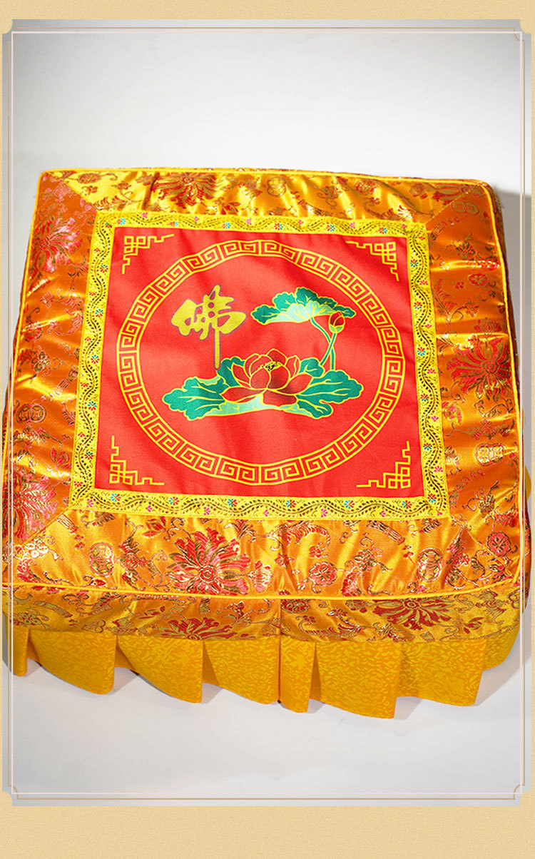 莲花拜垫加厚磕头垫家用跪垫佛堂禅垫打坐垫结实跪凳垫子座垫