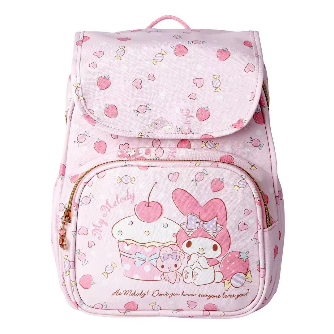 Melody Cinnamoroll Babycinnamoroll Clow M Cute Children's Bag Female Korean Style Flip Backpack Student 1-4 Years Old Schoolbag