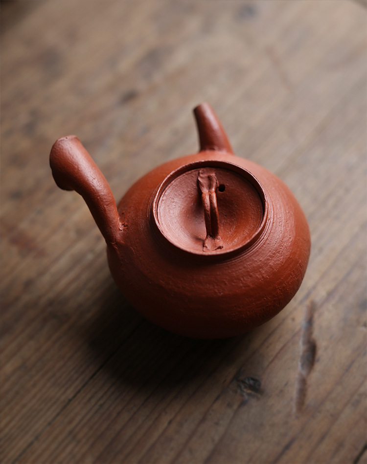 潮汕手拉朱泥壶 功夫茶潮州工夫泡 侧把小煤窑仿古紫砂壶-阿里巴巴