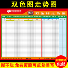 彩票走势图双色球表格可擦写表格滚动家用投注站大乐透预测分