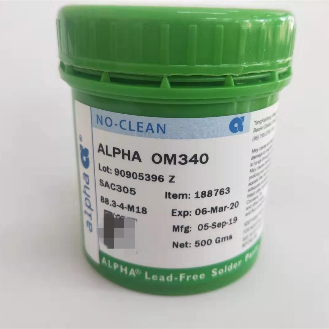 原装阿尔法sac305无卤锡膏om 340焊锡膏alpha锡膏环保高温焊锡浆