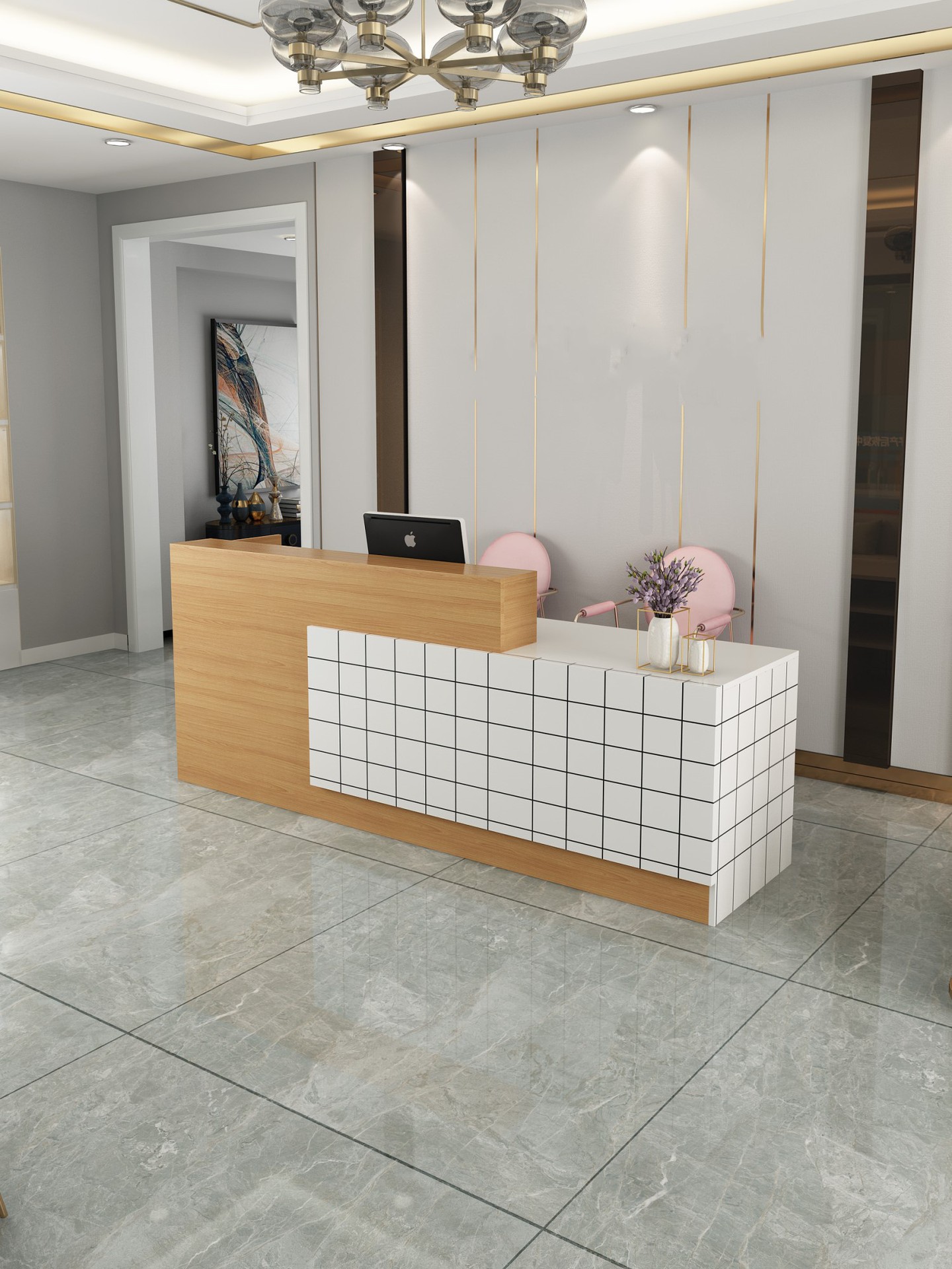 前台转角前台烤漆前台小前台转角收银台商业专用设备机械及行业设