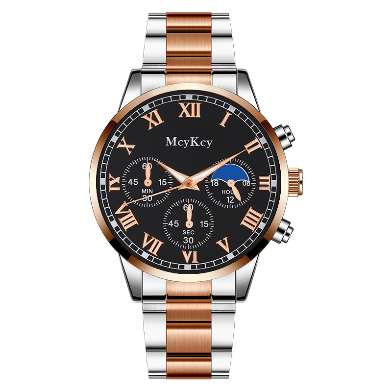 New Mcykcy Brand Watch Men's Non-Mechanical Watch Men's Watch Source Watch Wholesale Steel Belt Business Men's Watch