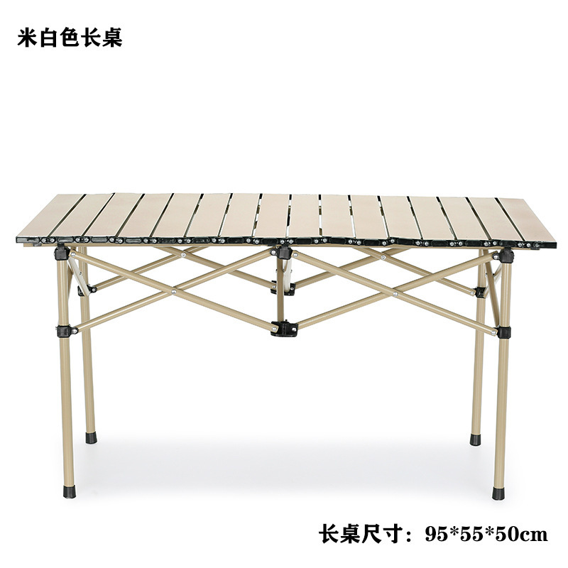 Outdoor folding tables and chairs