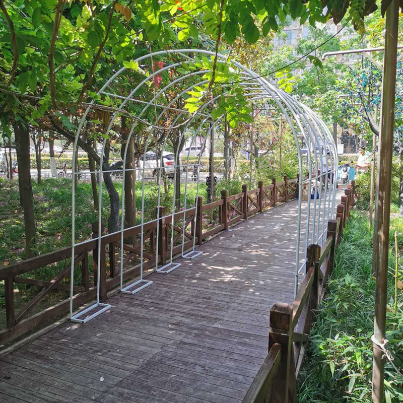 爬藤花架户外葡萄架铁艺拱门花支架庭院装饰铁线莲月季绿萝植物架