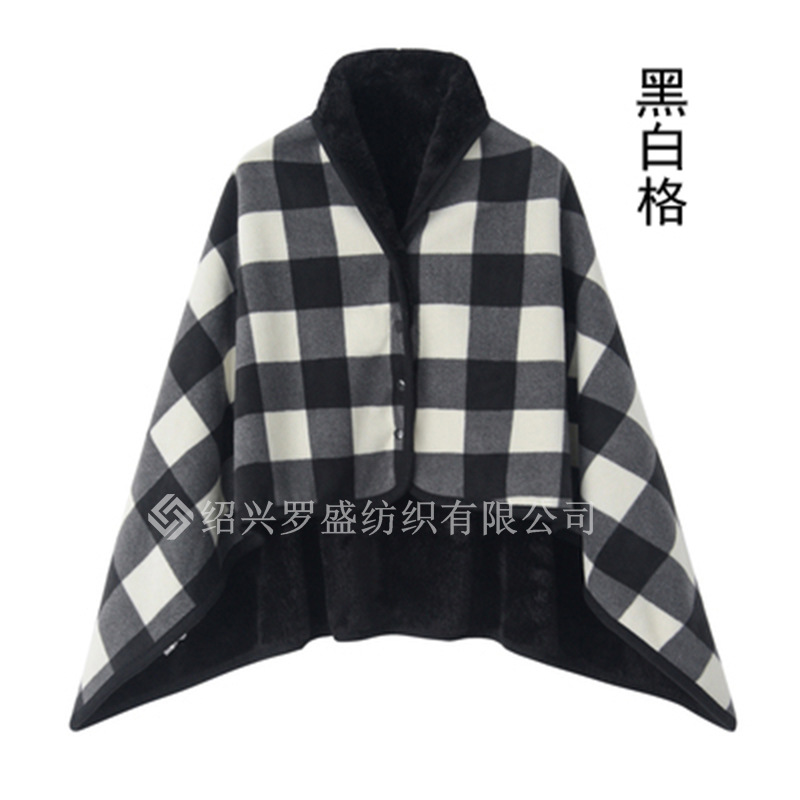 Exported to Japan Moisture Absorption Heating Printing Polar Fleece Flannel Button Blanket, Silk Button Blanket, Button Shawl Blanket,