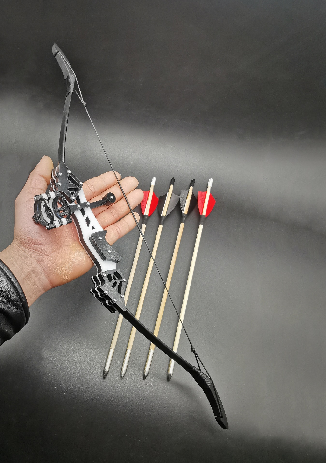 分体式迷你弓箭加大磅数可拆卸解压玩具射箭用品袖珍反曲弓