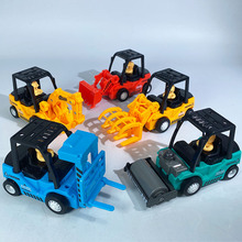 儿童玩具工程车车队驾驶员挖土机压路机堆高机小铲车惯性玩具夹堆