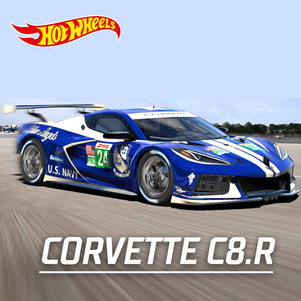 适用风火轮hotwheels合金跑车科尔维特c8.