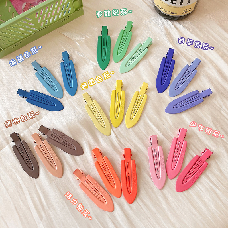Three-Piece Candy Color Children's Barrettes Duckbill Clip Adult Bangs Clip Side Clip Hairpin Clip Headdress Wholesale