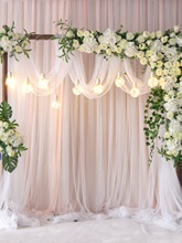 新款婚庆森系木桩拱门布置户外求婚拍照装饰花艺婚礼背景橱窗花架
