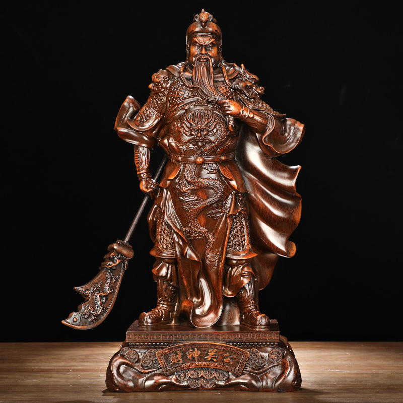 关公摆件招财家用客厅财神爷佛像关羽关二爷神像供奉武财神关云长