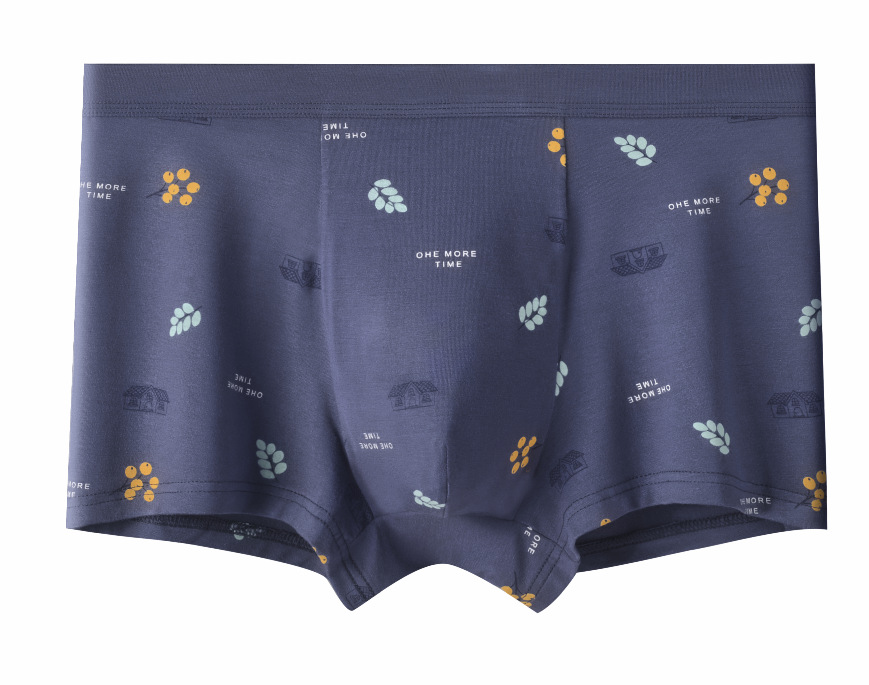 2023 Spring and Summer New Modal Men's Underwear Sewing Cartoon Printed Boxers Men's Cotton Boxers