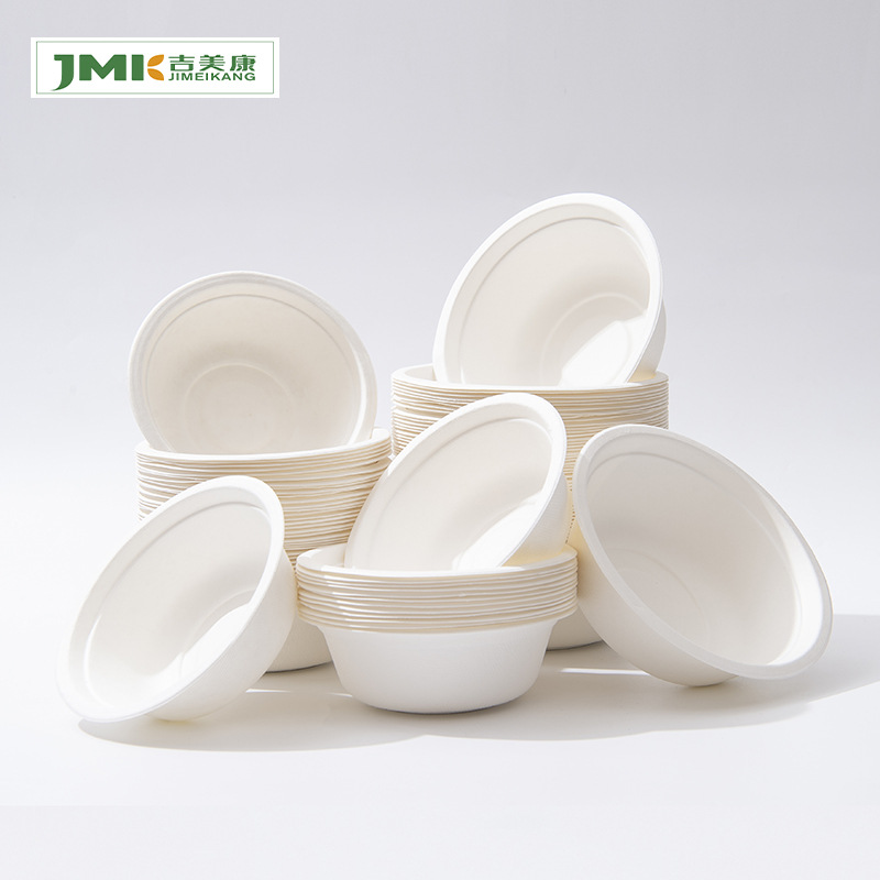 一次性纸碗加厚纸浆可降解热汤碗泡面火锅户外野餐聚会