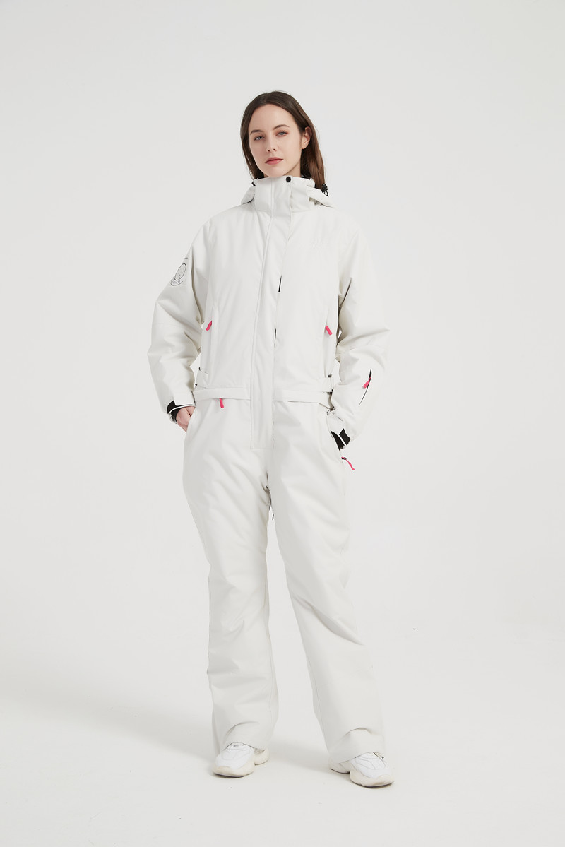 户外宽松单板连体滑雪服套装男女情侣款 保暖防风防水滑雪衣裤