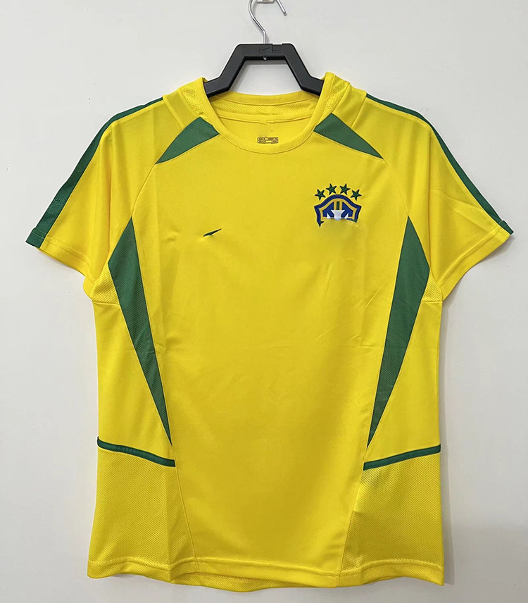 2002世界杯 复古02巴西主场球衣 罗纳尔多足球服