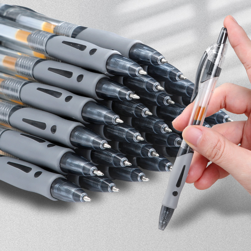 Gp1008 Press Gel Pen 0.5M Bullet Water-Based Paint Pen Black Carbon Pen Examination Exclusive Brush Signature Pen