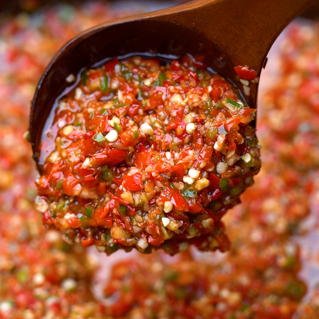 湖南农家香辣三色彩椒酱268g/瓶 剁辣椒下饭菜小米剁椒酱