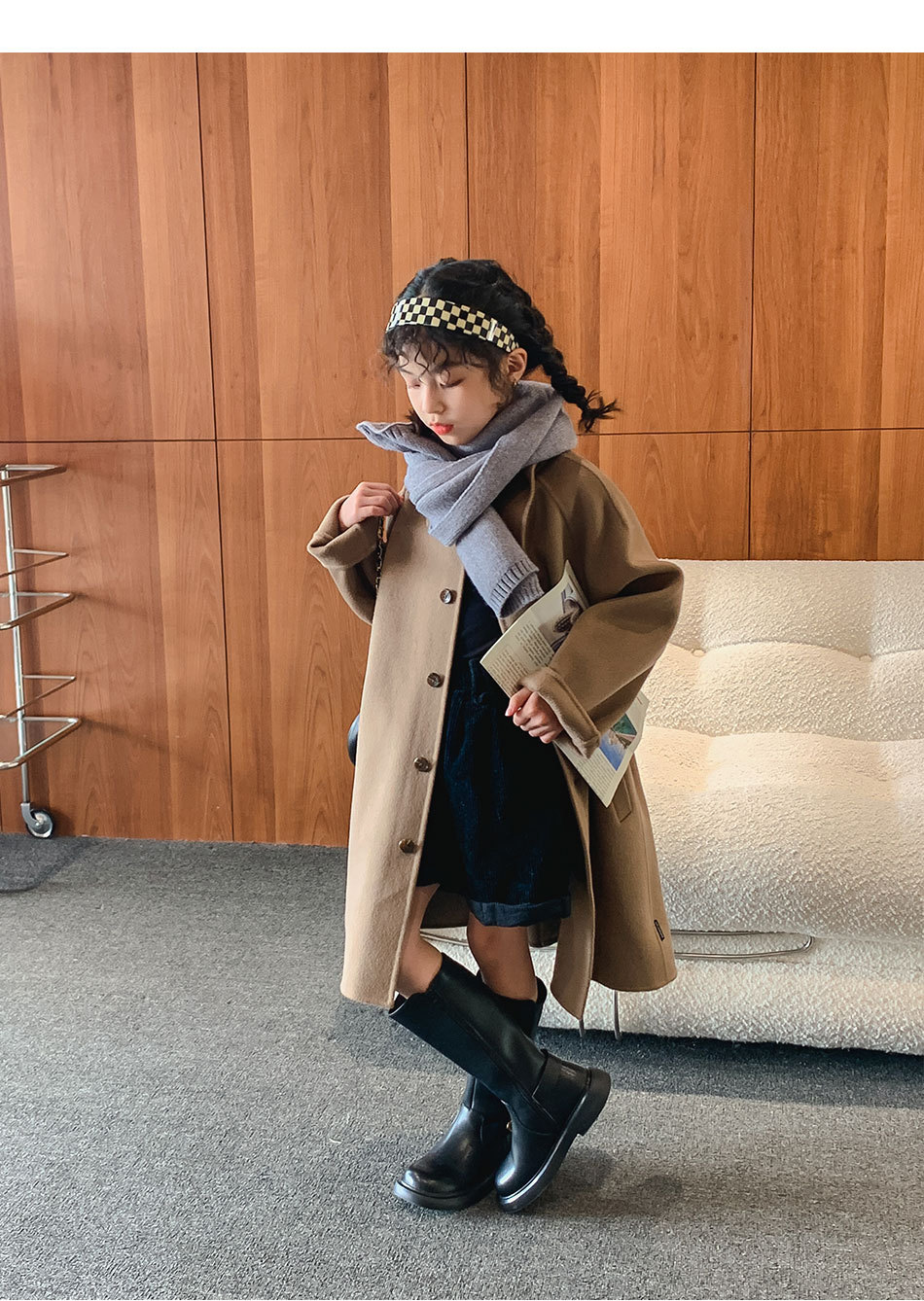 女童真皮长靴2021秋冬季新款软底骑士靴儿童小女孩加绒保暖高筒靴