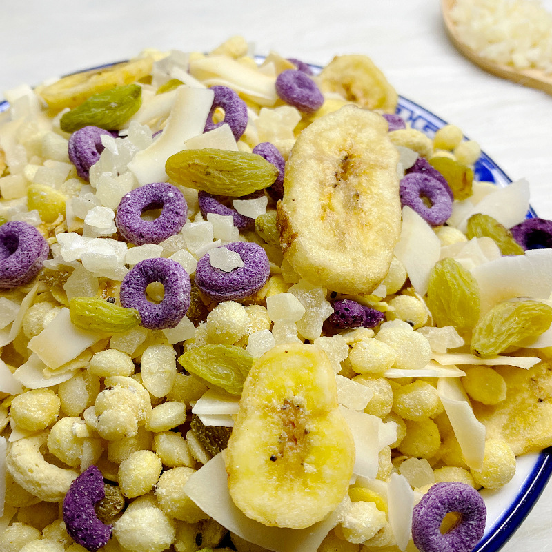 奇亚籽水果麦片袋装即食代餐烘焙水果干燕麦片酸奶谷物脆一件代发