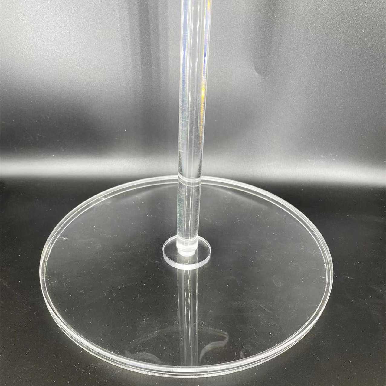 圆盘实验加厚有机玻璃分液漏斗架 耐酸碱 漏斗架子高度可调