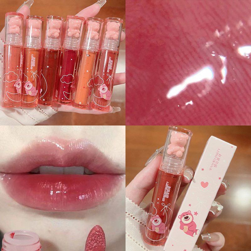 Sensory Party Pure Petroleum Jelly Strawberry Water Light Lip Lacquer Mirror White All-Match Full Lips Lipstick Cheap Factory Wholesale