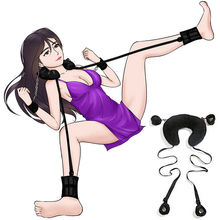 sm分腿捆绑绳手铐刑具夫妻床上高潮调情姿势成人情趣性用品女用sp